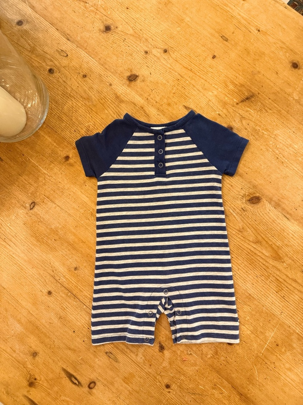 Splendid Blue & White Striped Infant Romper